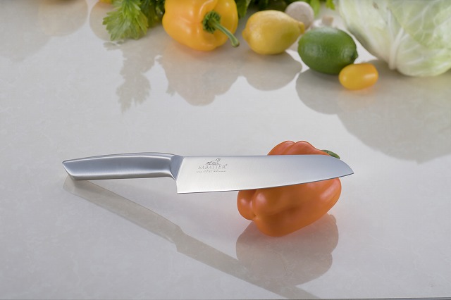 H10-28 サバティエ オリジナル オールステンレス三徳包丁